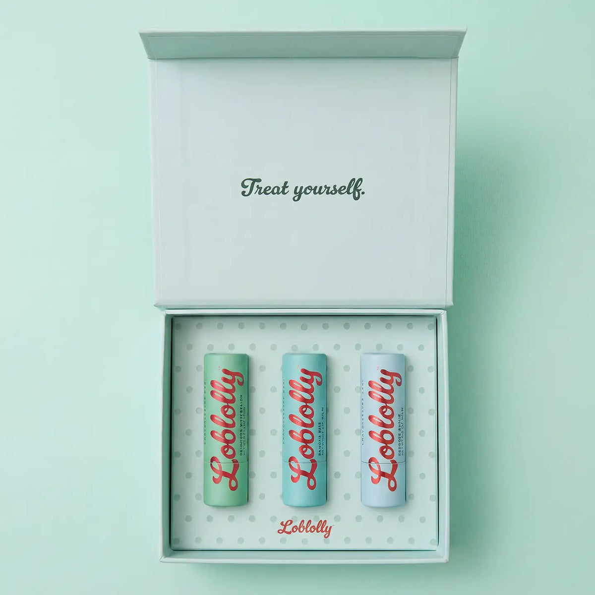 Loblolly | All-Natural Delicious Lip Balm - Gift Set Trio - Blue
