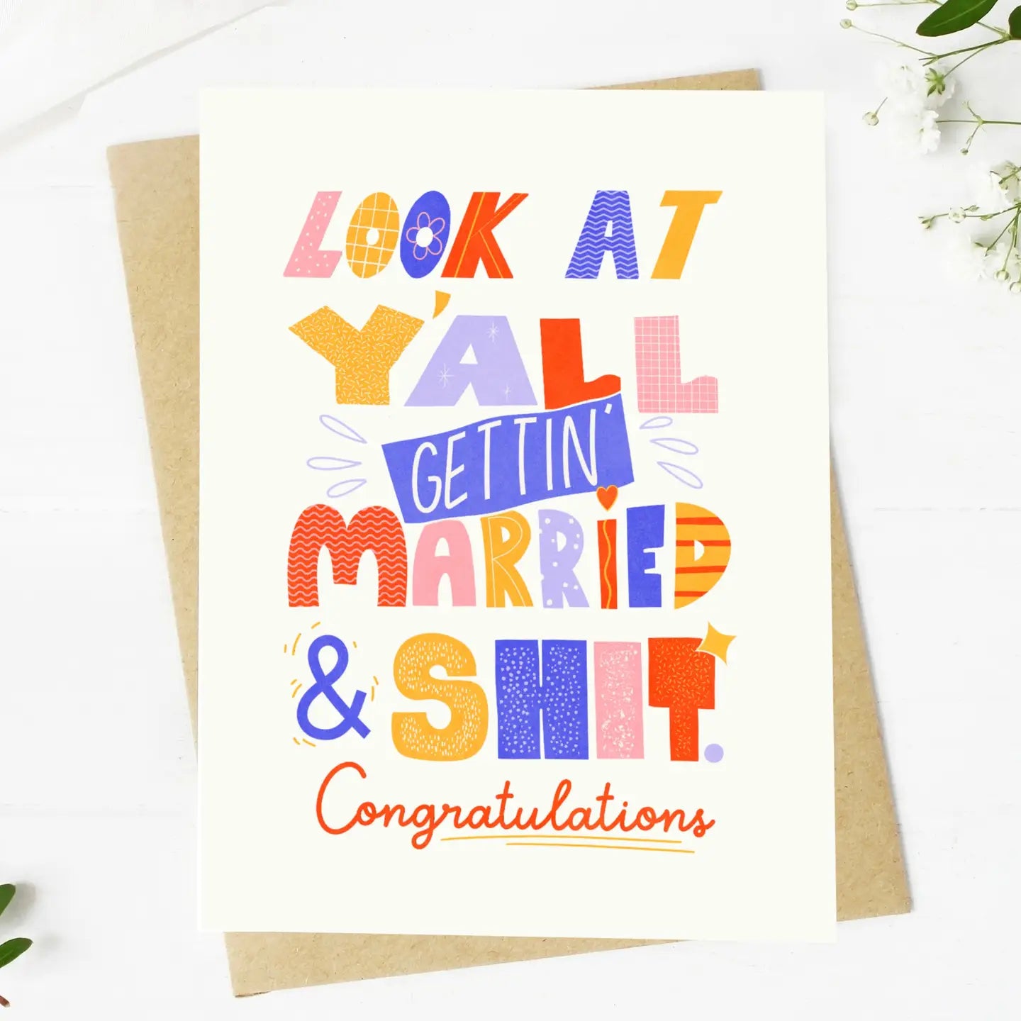 Look at Y'all Gettin' Married | Wedding Card