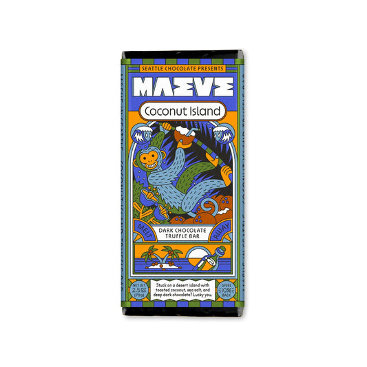 Maeve Chocolate Coconut Island Truffle Bar