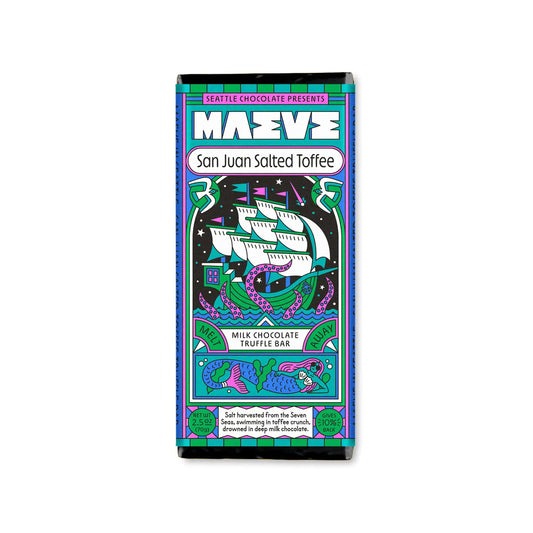 Maeve Chocolate San Juan Salted Toffee Truffle Bar