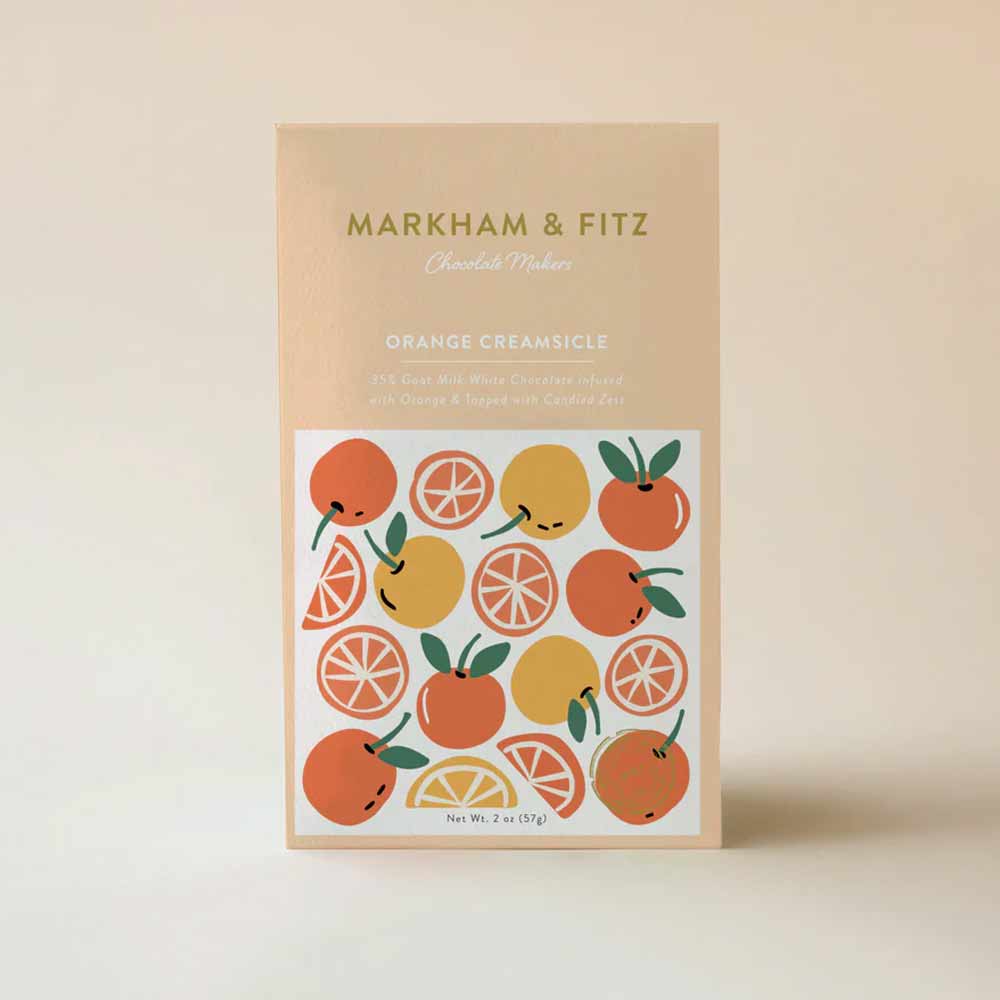 Markham & Fitz | Orange Creamsicle White Chocolate, 2oz