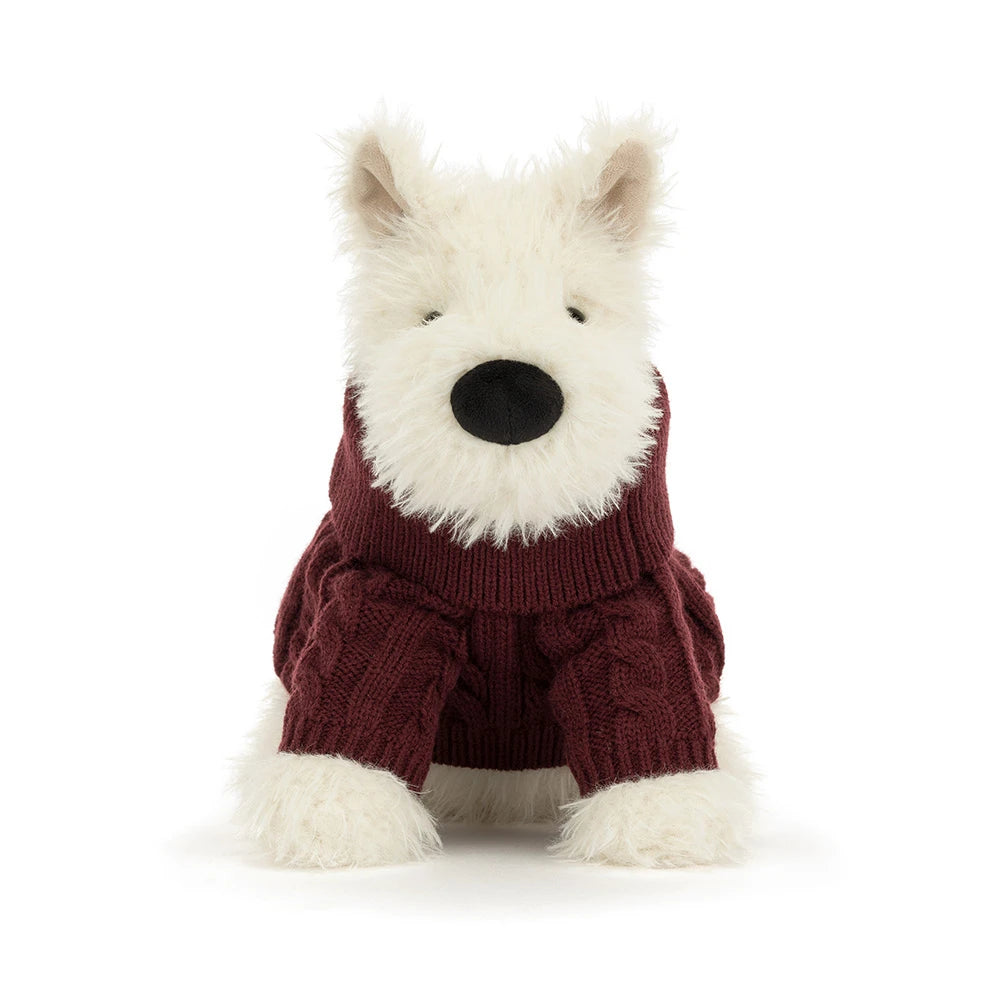 JellyCat | Munro Scottie Dog 'Winter Jumper'