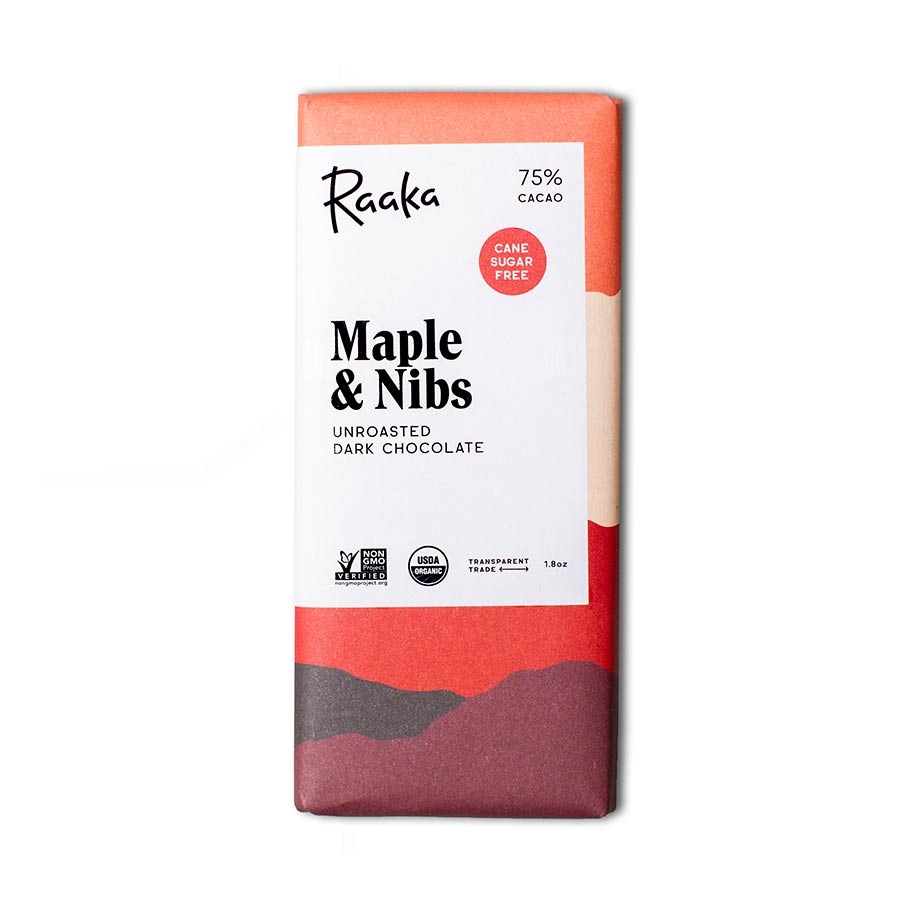 Raaka | Maple & Nibs 75%, 1.8oz