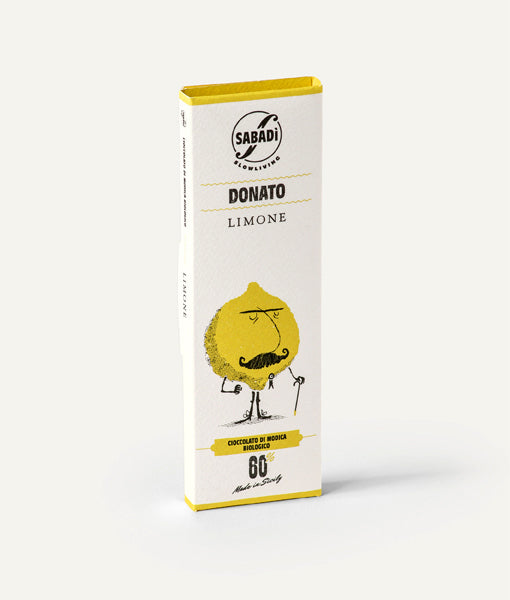 Sabadi | Donato Organic Modica Chocolate w/  Interdonato Lemon 60%, 50g