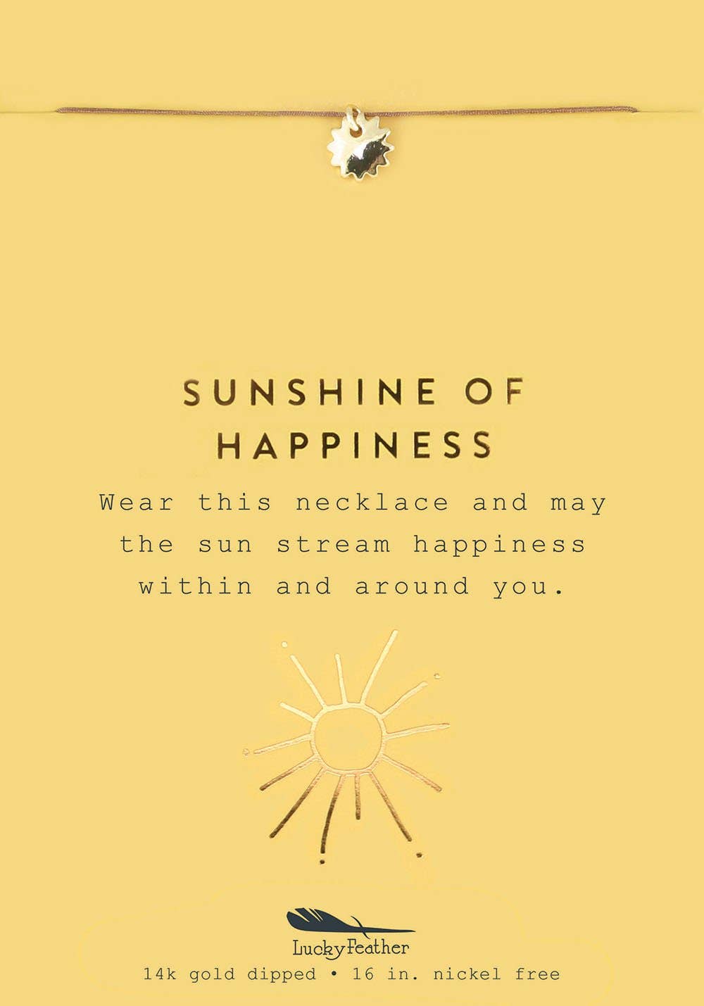 Sunshine of Happiness Charm Necklace