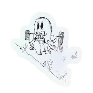 Take Me Anywhere Ghost Sticker