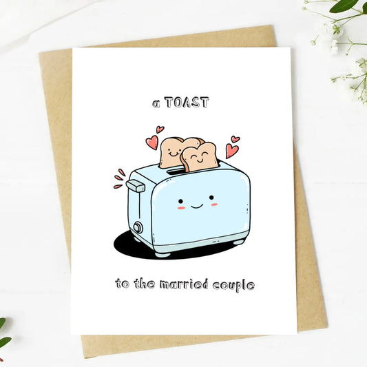 Toast To The Married Couple | Wedding Card