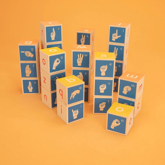 Uncle Goose Sign Language Alphabet Blocks