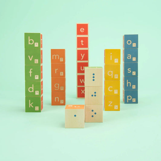 Uncle Goose Braille Alphabet Blocks