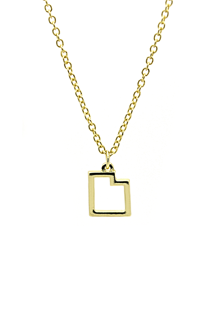 Utah Gold Cutout Necklace