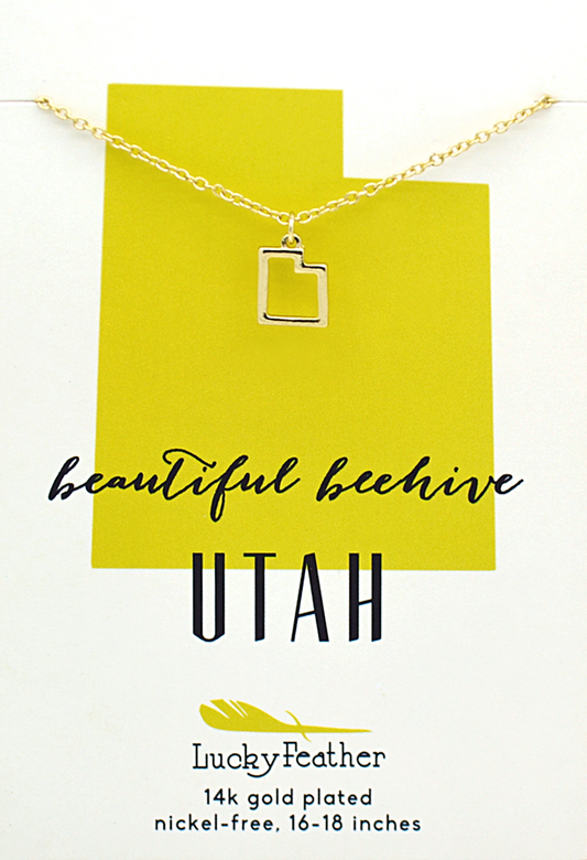 Utah Gold Cutout Necklace