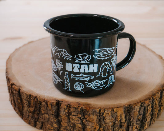 Utah Enamel Mug