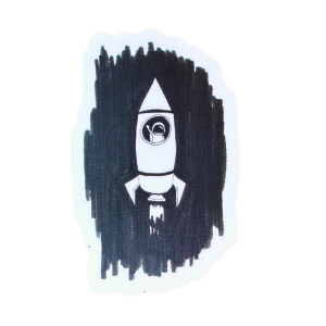 Waving Astronaut Sticker