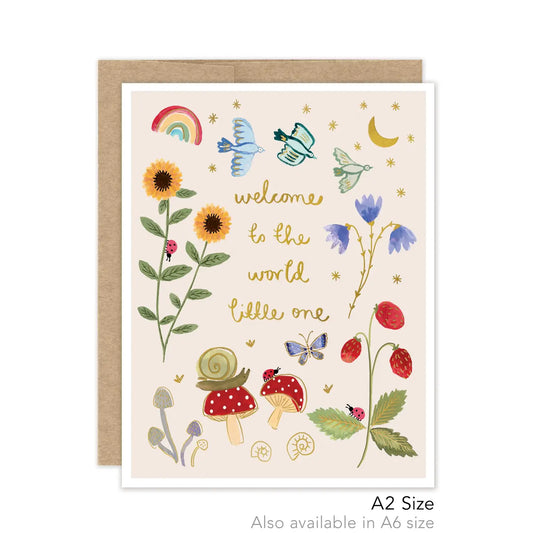 Welcome to the World Baby - Luxe A2 Card
