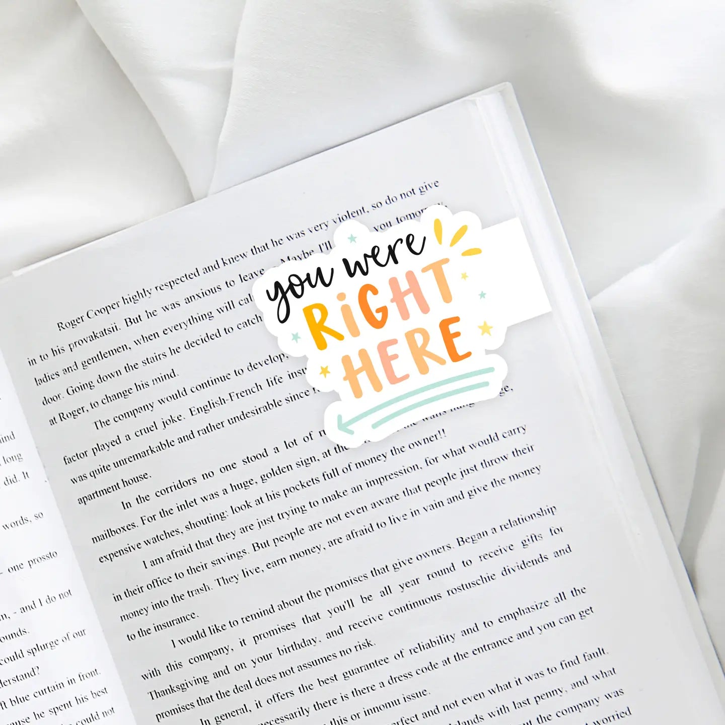 You Were Right Here | Magnetic Bookmark