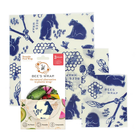Bee's Wrap 'Bees + Bears' Assorted 3 pack