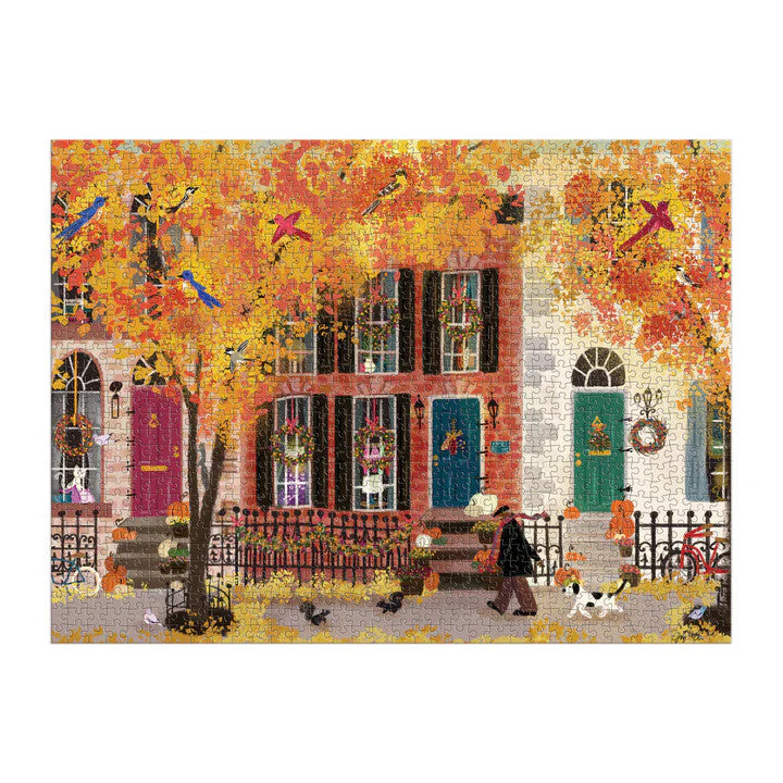 Autumn in the Neighborhood 1000 Piece Puzzle