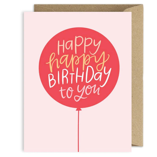Balloon Birthday Greeting Card