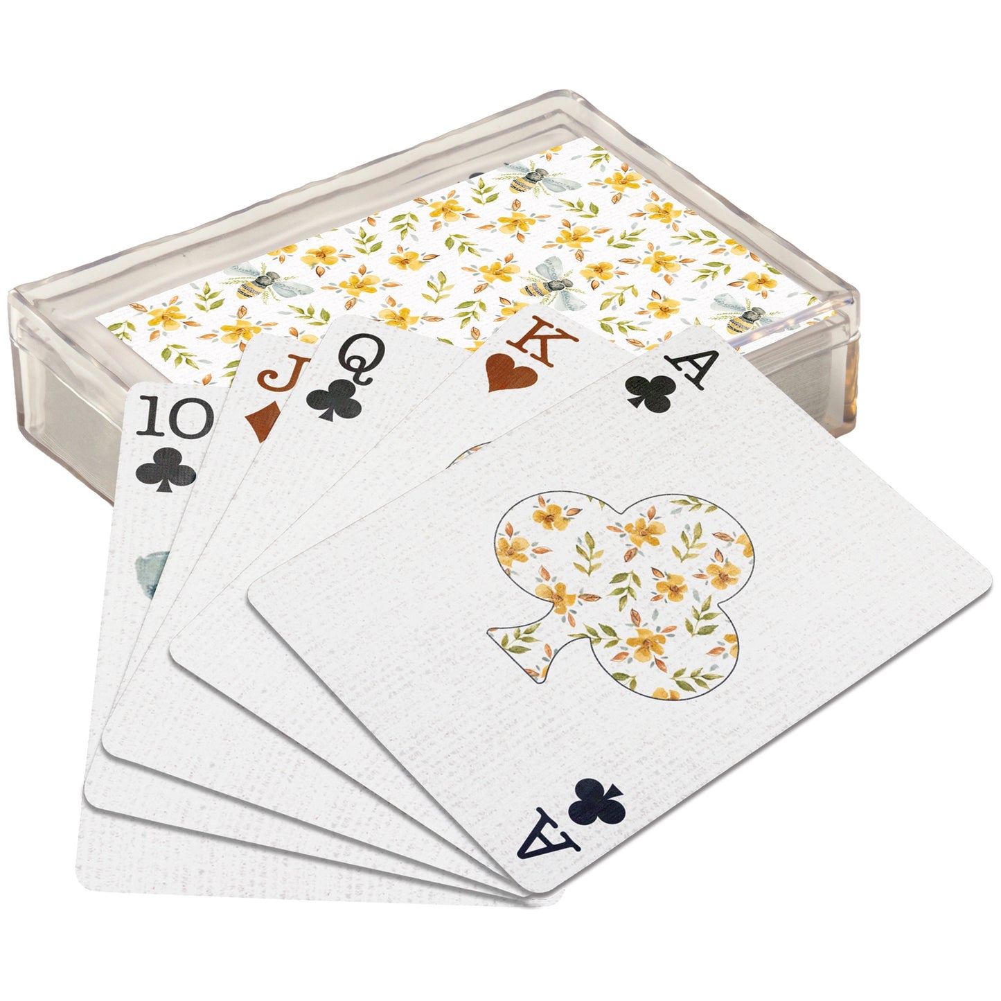 Floral Bee Playing Cards