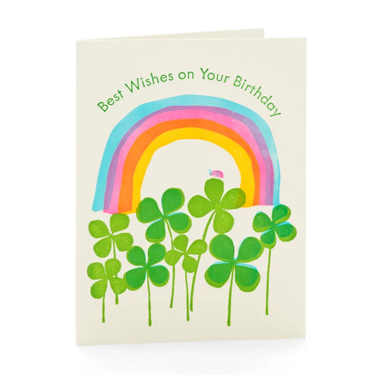 Best Wishes Rainbow Birthday Card