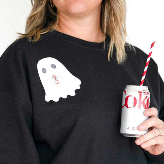 Diet Coke Ghost Crewneck