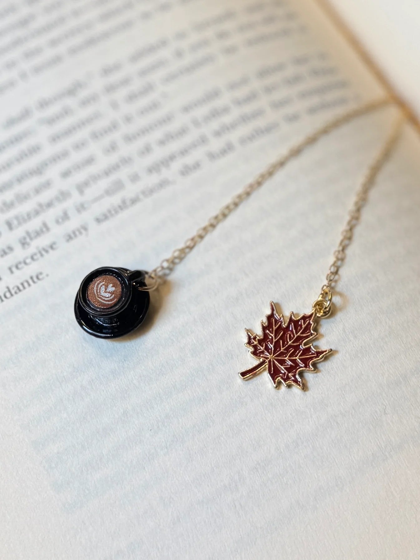 Black Mug Chain Bookmark