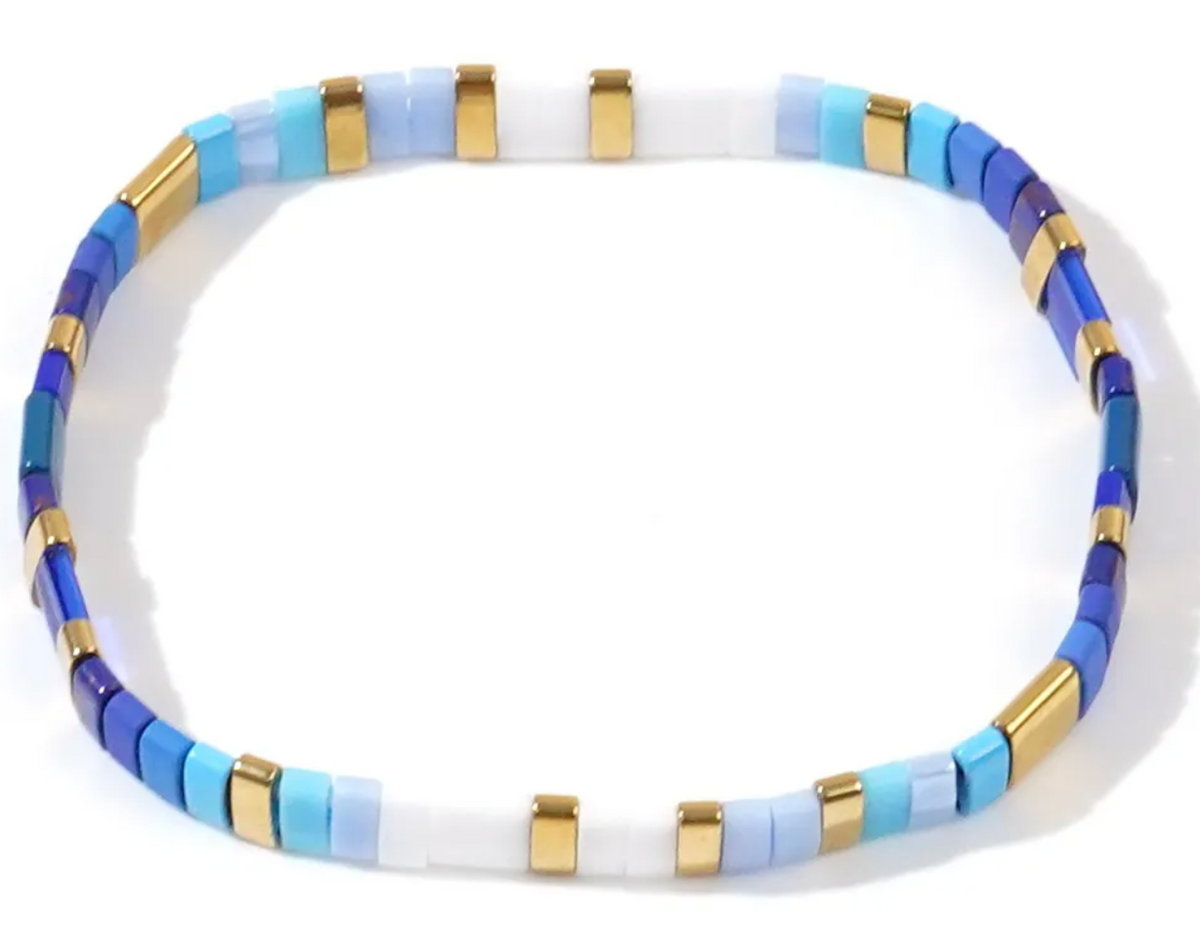 Bohemian Glass Bead Bracelets