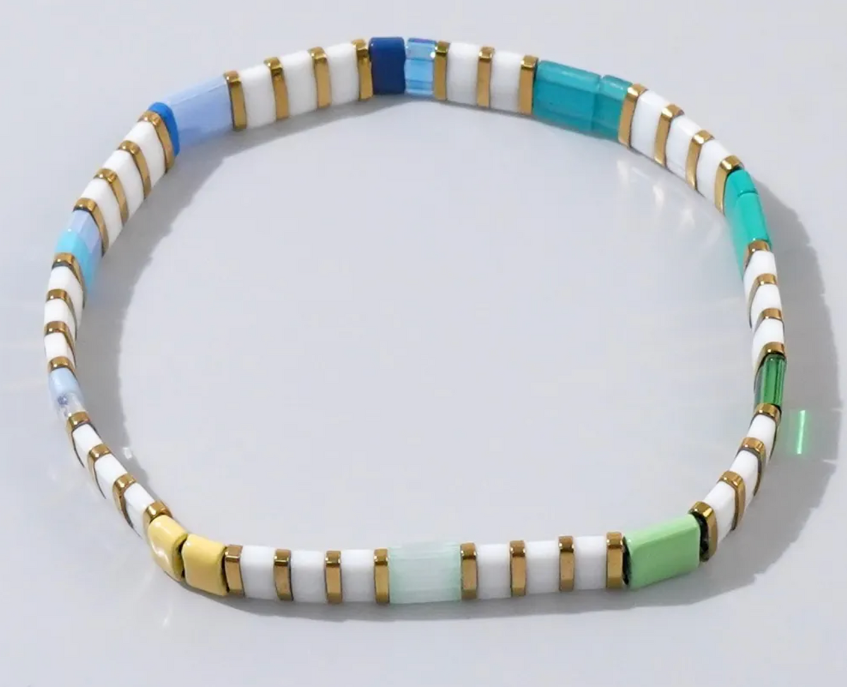 Bohemian Glass Bead Bracelets