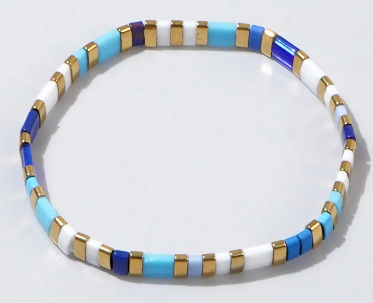 Bohemian Glass Bead Bracelets