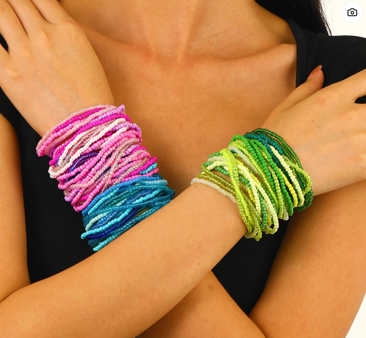 Bohemian Layered Beaded Bracelets