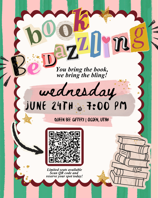 Monthly Book Bedazzling Night | Creative Craft Event in Ogden, UT