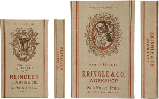 Kringle & Co Holiday Book Storage Box (Set of 2)