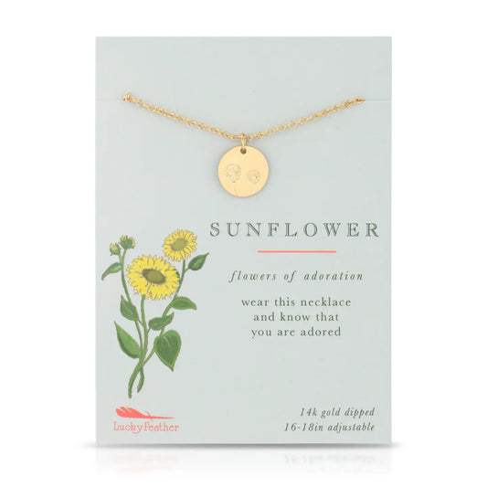 Sunflower Botanical Necklace