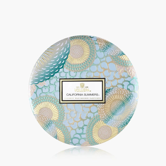 Voluspa California Summers 3-Wick Tin Candle