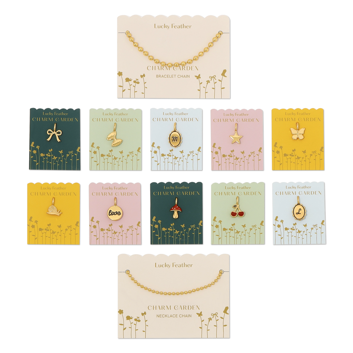 Gold Charms for Bracelets + Necklaces