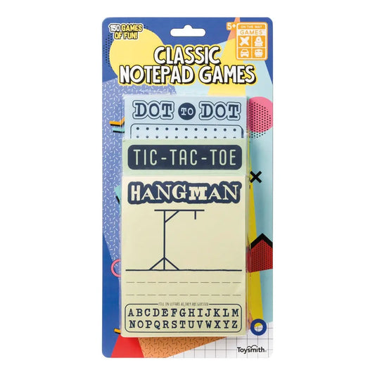 Classic Notepad Games, Hangman, Dot To Dot, Tic-Tac-Toe