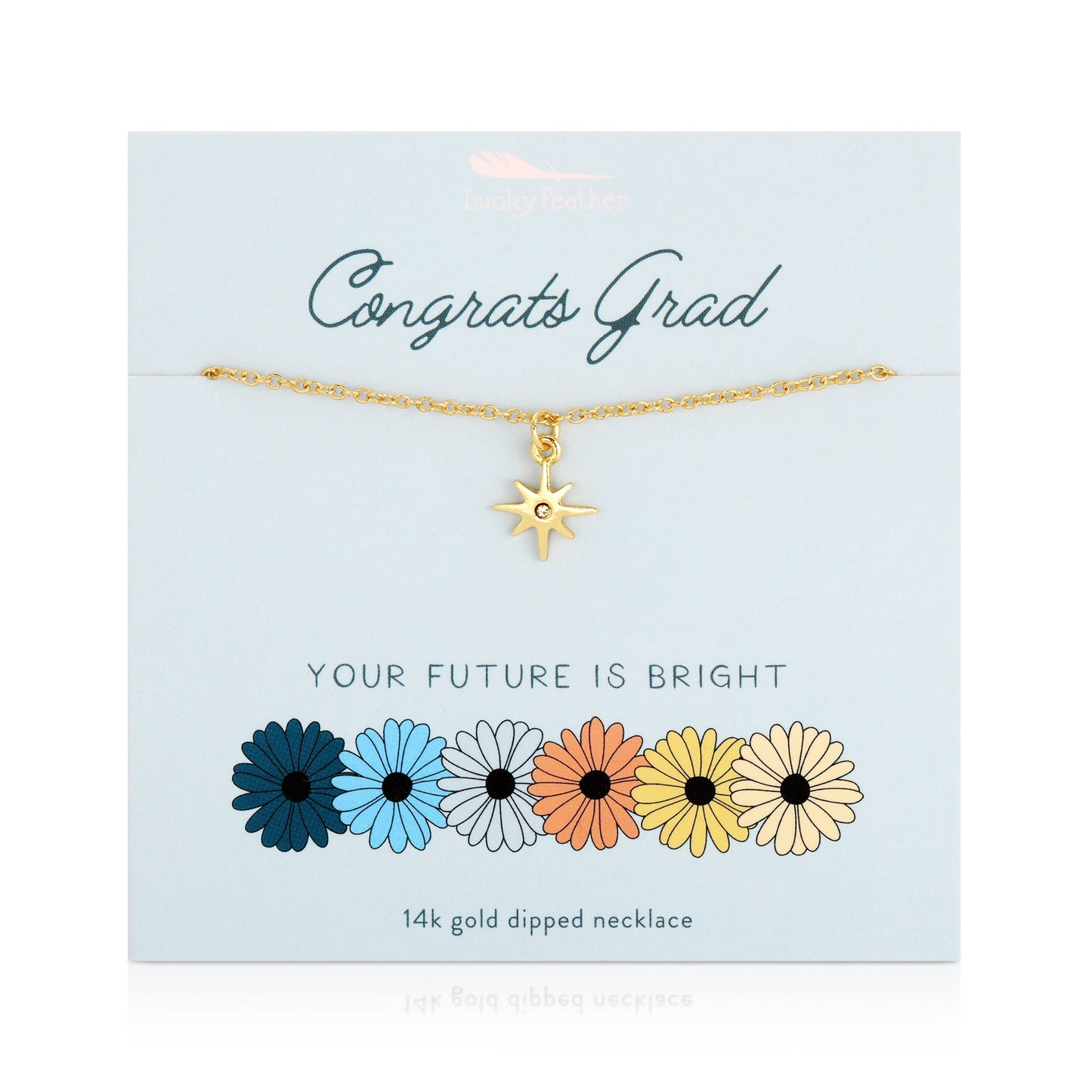 Lucky Feather | Congrats Grad Necklace