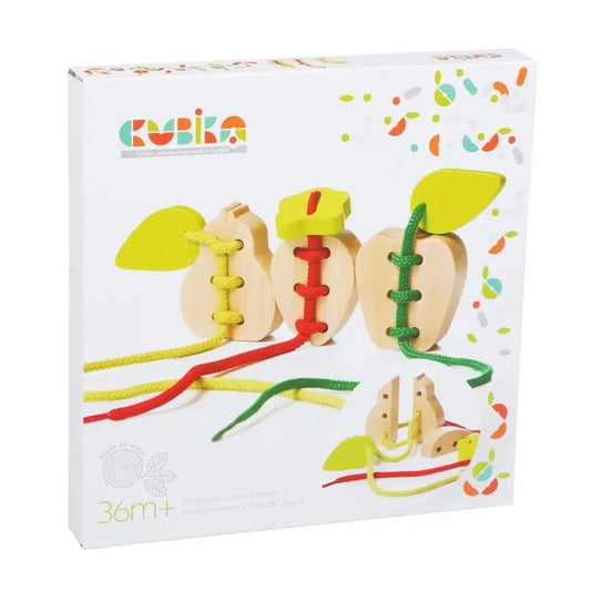 Cubika Wooden Lacing Fruits Toy