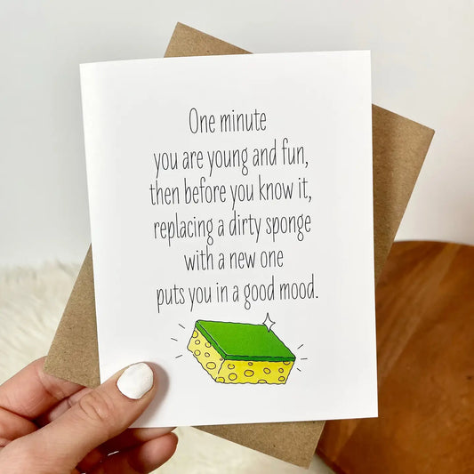 Dirty Sponge Good Mood Greeting Card