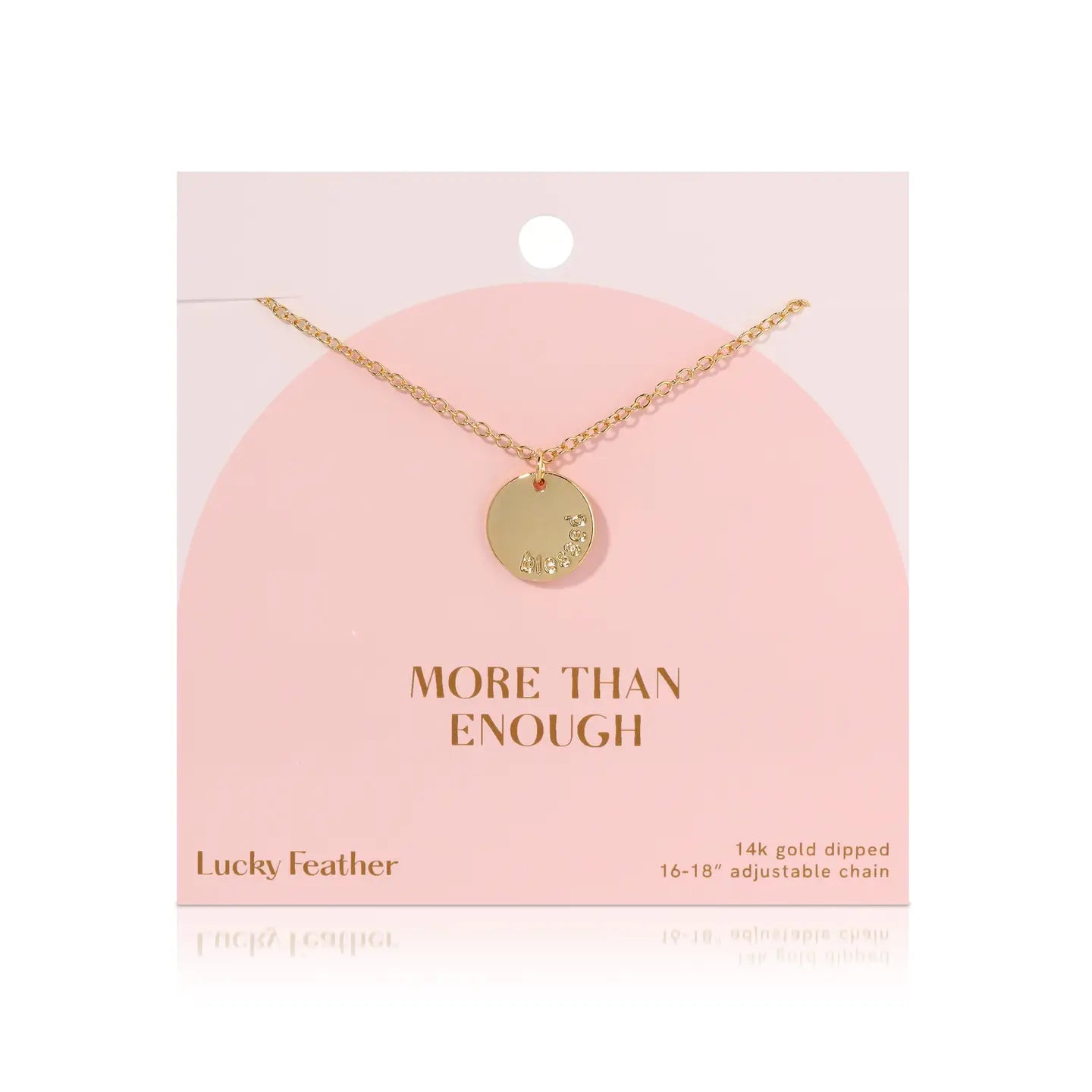 Lucky Feather | More Than Enough (Blessed) Necklace