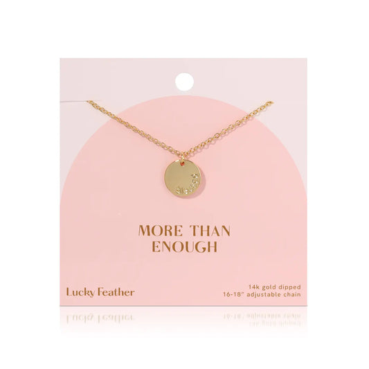 Lucky Feather | More Than Enough (Blessed) Necklace
