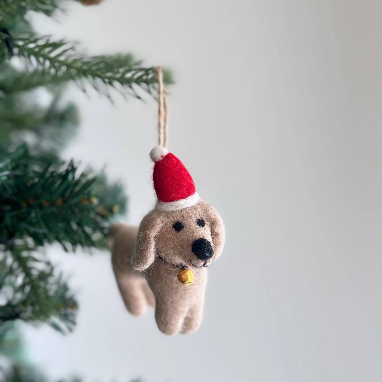 Felt Dachshund Dog Ornament