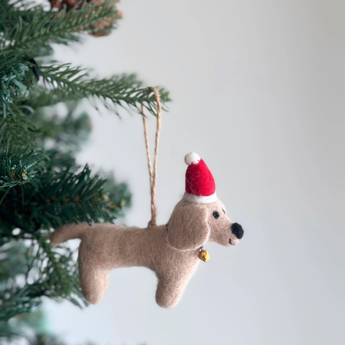 Felt Dachshund Dog Ornament