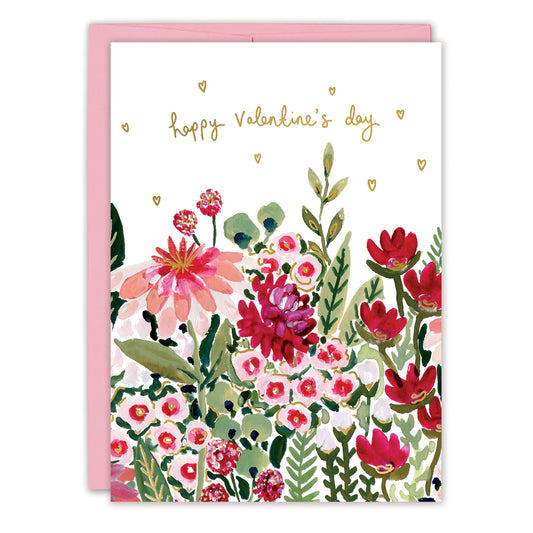 Romantic Florals Happy Valentine's Day Card