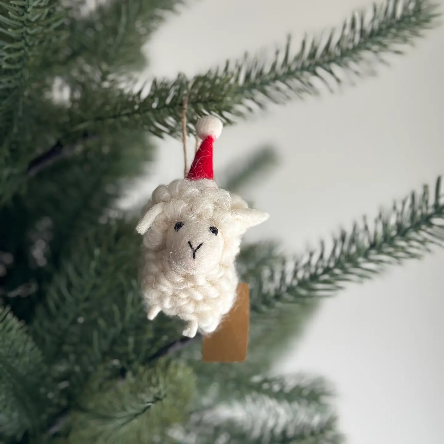 Felt Fluffy Sheep Ornament