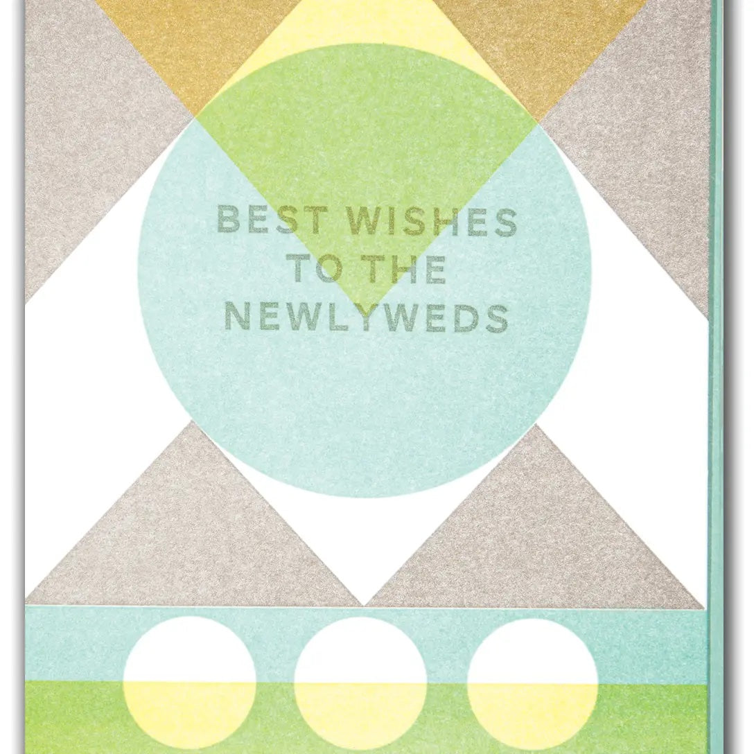 Geometric Best Wishes Newlyweds