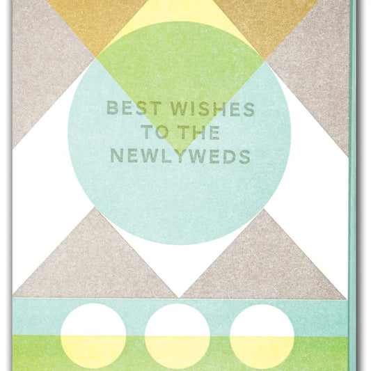 Geometric Best Wishes Newlyweds