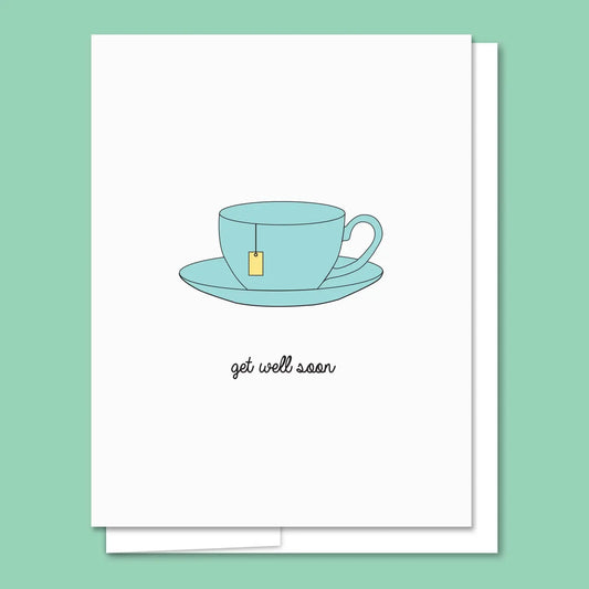 Get Well with Tea Cup Card