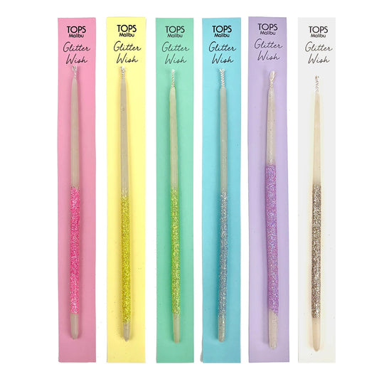 Single Glitter Wish Beeswax Candles
