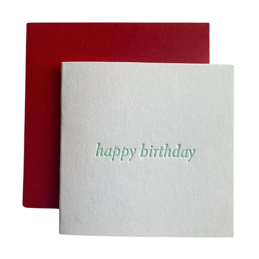 Happy Birthday Text Tiny Card